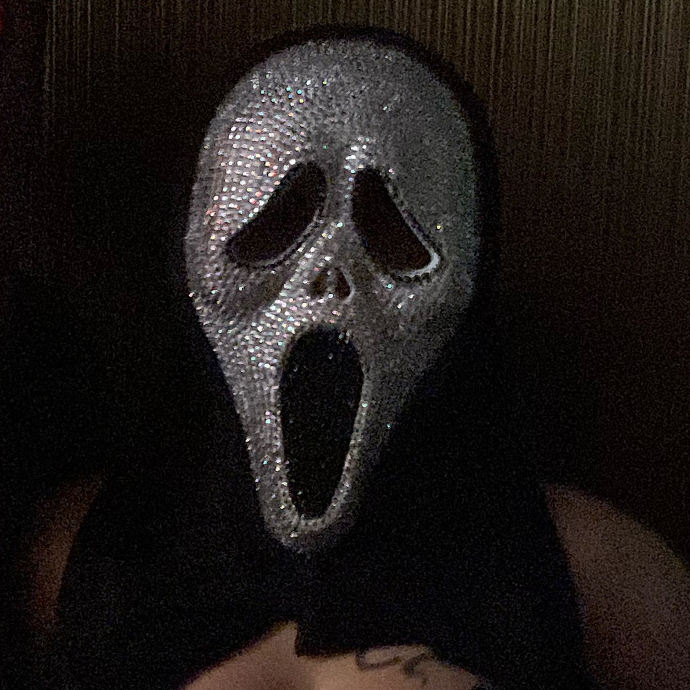 Bedazzled scream mask